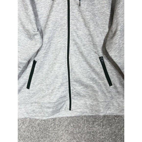 Zubaz NFL Team Apparel Green Bay Packers Full Zip Hoodie Mens Size XXL Gray - Picture 6 of 10